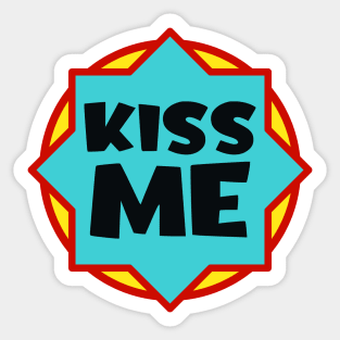 Kiss me Sticker